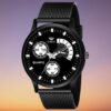 Lorenz Watch Black Dial Casual Fit Watch for Men