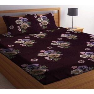 100 Percent Glacecotton Fitted bed sheet with 2 pillow covers