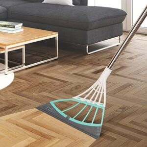 Multifunction Magic Broom, 2-in-1 Universal Wiping Sweeper Durable Eco-Friendly TPR Broom with Scraper