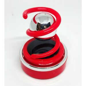 360 Degree Twister chrome Solar Rotating Perfume Double Ring diffuser for Car Home Office