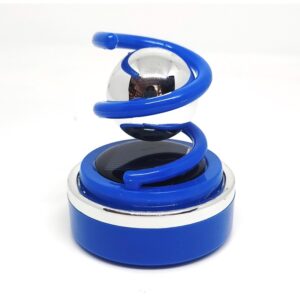 360 Degree Twister chrome Solar Rotating Perfume Double Ring diffuser for Car Home Office