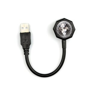 Disco Projection Light with 7 Colors and 9 Functional Modes 360 Degree Flexible Water Resistant USB Disco Night Light