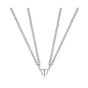 Avr Jewells Fashion Couple Heart Necklace For Women and Men