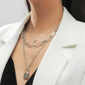Stylish Silver Plated Necklace For Women