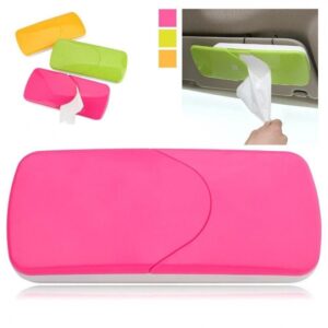Car Tissue Holder-Shading Board Car Tissue Box Hanging Pumping Paper Napkin Holder with Clip