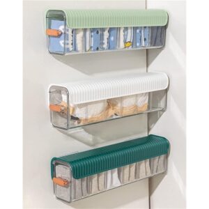 Wall Hanging Transparent Underwear Panties Storage Box, Pack of 3