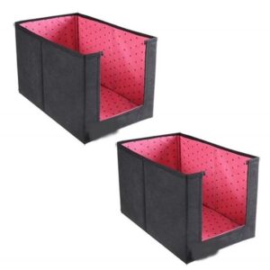 Closet Organizer-Foldable Shirts and Clothing Organizer Stackers, Pack of 2