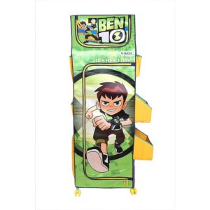 Cloth Organizer - 5 Shelf Folding Wardrobe Organizer With Wheels