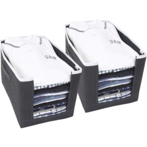 Cloth Organizer - Non Woven Foldable Cloth Organizer, Pack of 2