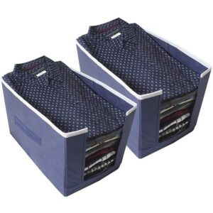 Cloth Organizer - Non Woven Foldable Cloth Organizer, Pack of 2