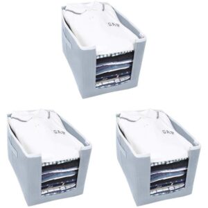 Cloth Organizer - Non Woven Foldable Cloth Organizer, Pack of 3