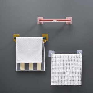 Double Layer Plastic Towel Rack with Hooks, Pack of 3