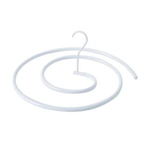 Scale Round Bed Sheet Drying Rack Laundry Hanger for Bed Sheet, Blanket, Mattress, and Towel, White, Iron