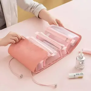 FLYNGO Solid 7 Cms Cosmetic Pouch, Pink