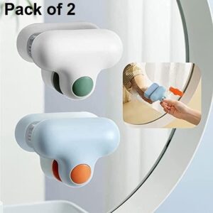Glass Cleaner- T-Shaped Descaling Glass Brush, Bathroom Toilet Glass Mirror Wiper, Cleaning Brush, Pack of 2