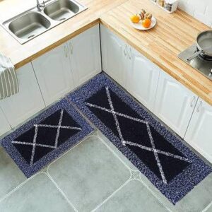 Kitchen Runner & Mat Combo Anti Slip Microfiber