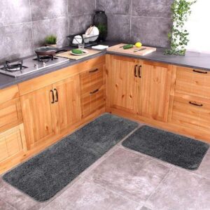 Kitchen Runner & Mat Combo Anti Slip Microfiber