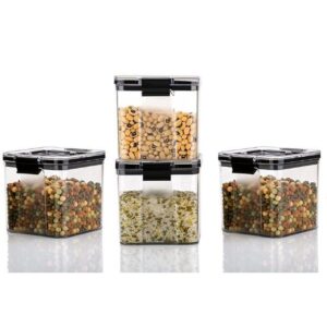 Kitchenware Airtight Container With Lock 700ml, 4 Pcs Set