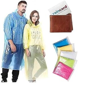 Knee -Length solid color Rain card pack of - 6