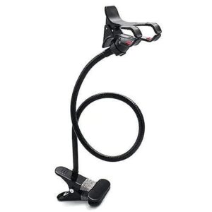 Lazy Stand Mobile Phone Mount Super Flexible Durable Strong Grip Stand 360 Degree Rotation, Black