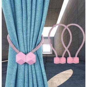 Magnet Curtain Tiebacks Drapery Holdback Binding Tie, Pack of 2