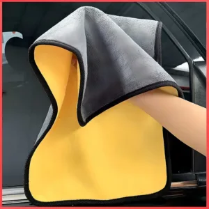 Microfibre Car Cloth, 60x30 cm + 30x30 cm, Pack of 2