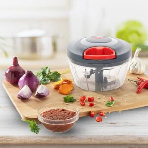 Mini Plastic Vegetable & Fruit Chopper, 450ml