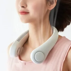Portable Rechargeable Neck Fan, Multicolour