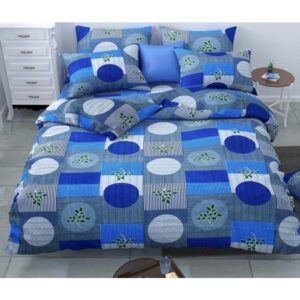Pure Glace Cotton Printed Double Bedsheets