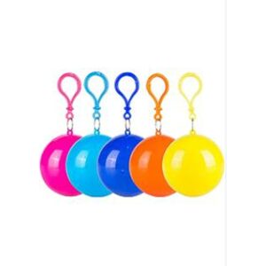Raincoats Waterproof Rain Poncho in A Ball for Traveling Camping Outdoor, Pack of 5
