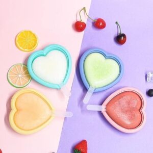 Silicone Frozen Ice Popsicle Kulfi Maker - Multi Color, Pack of 4