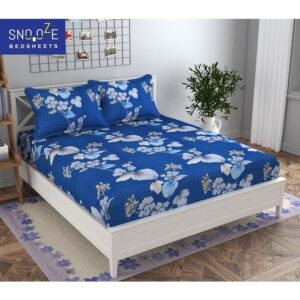 Snooze King Size Elastic Fitted Double Bedsheets