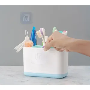 Toiletries Holder Stand Plastic Caddy Organizer Box