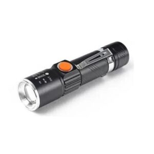 Torch Light USB Rechargeable Zoomable Emergency Long Life Bright Torch Pocket Light