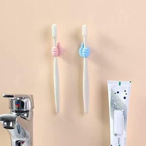 Wall Mounted Multipurpose Silicone Thumb Holder, Pack of 6