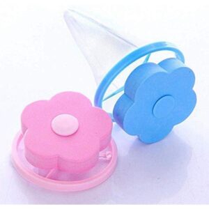 Washing Machine Floating Lint Mesh Bag Net Hair Filter, Random Color 2pc
