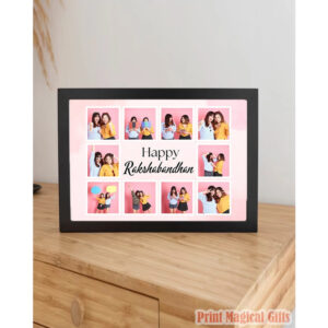 Customized 10 Photos Raksha Bandhan Frame