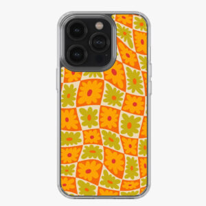 Checkered Flower Power Silicone Case