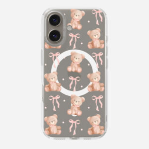 Cuddle Bow Clear Magsafe Clear Phone Case