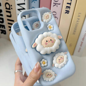 Fluffy Sheep Soft Silicone Phone Case