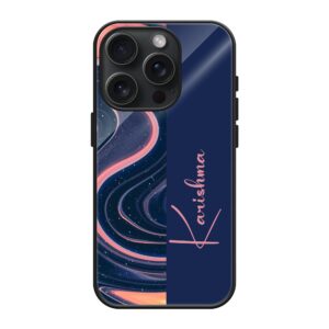 Crepes Pattern Glass Name Case