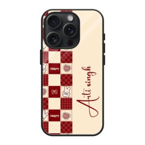 Happy Bunny Glass Name Case