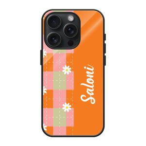 Groovy Floral Glass Name Case