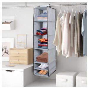 6 Shelves Foldable Hanging Wardrobe Organizers