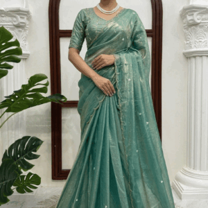 Pooja Special Heavy Hand Work Saree For Women