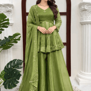 Diwali Special Salsa Fabric Sharara Suit For Gen Z Girl