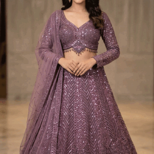 Designer Net With Resham Dori Work Lehenga For Wedding Function