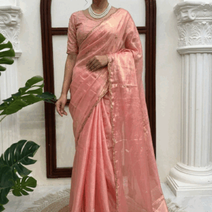 Party Wear Hand Work Fendy Silk Saree For Women